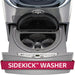 LG - SideKick 1.0 Cu. Ft. High-Efficiency Smart Top Load Pedestal Washer with 3-Motion Technology - Graphite Steel