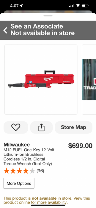 MILWAUKEE M12 1/2" Digital Torque Wrench with ONE-KEY