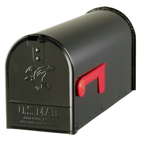 Gibraltar Mailboxe Elite Medium  Steel  Post Mount Mailbox  Black  E1100B00